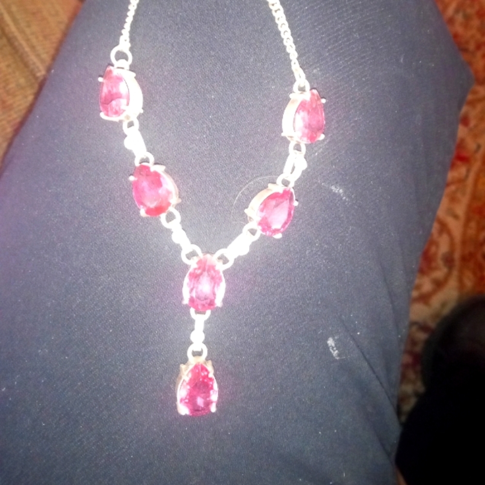 PINK Sapphire Necklace